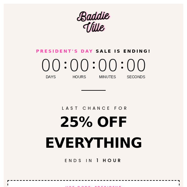 🤑 25% OFF EVERYTHING! 🤑 LAST CHANCE!