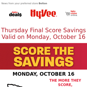 Score the Savings on Monday 🏈