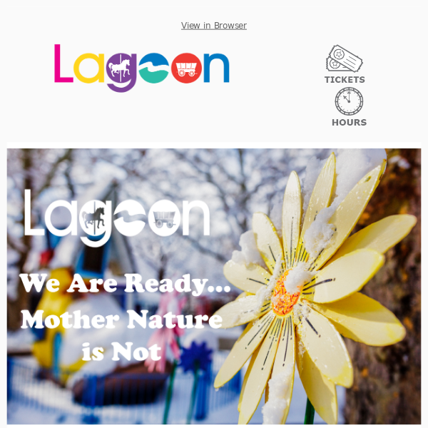 Lagoon Opening Weekend Postponed