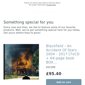 NEW! Blackfield - An Accident Of Stars : 2004 - 2017 [7xCD + 64-page book BOXSET]