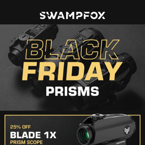 25% Off Prism Optics