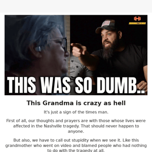 This Grandma is blaming who?