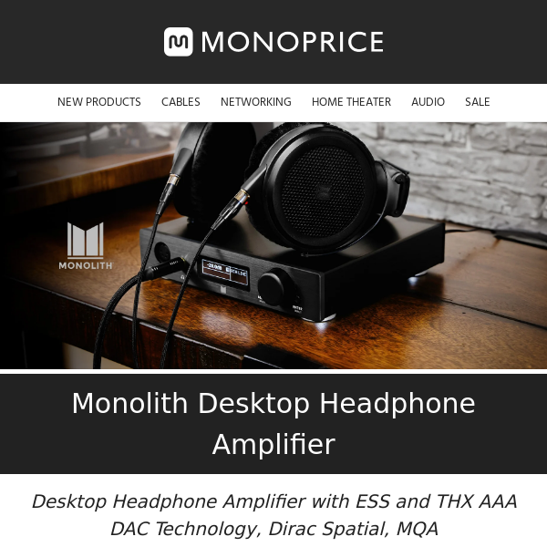 NEW! Monolith™ Balanced Desktop Headphone Amplifier 🎧🔊
