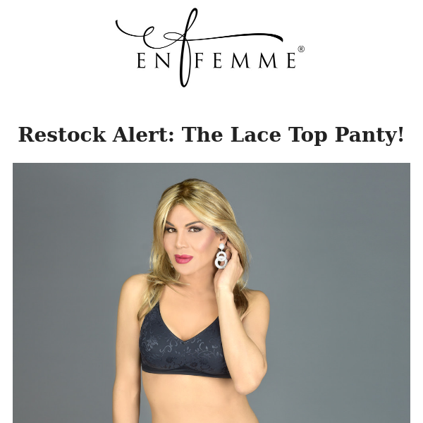 Restocked: The Lace Top Panty!