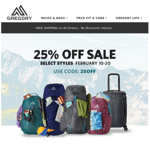 25% Off For Every Adventure