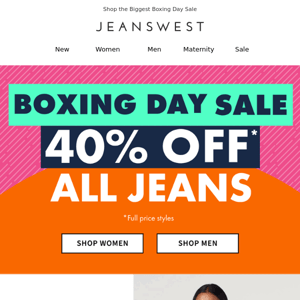 Take 40% Off Your Favourite Pair Of Jeans