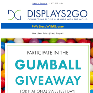 Play The Gumball Giveaway for A Chance to Win!