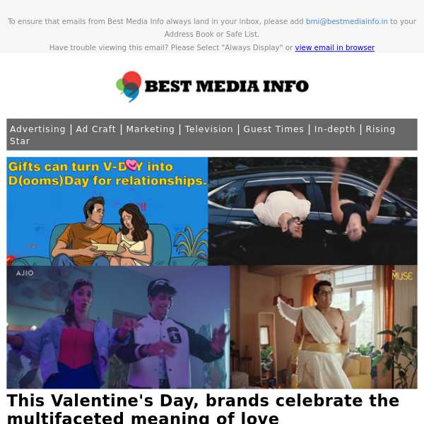 Brands celebrate the multifaceted meaning of love; Anupama Ahluwalia launches marketing venture;   Polycab India's CMO Nilesh Malani moves on