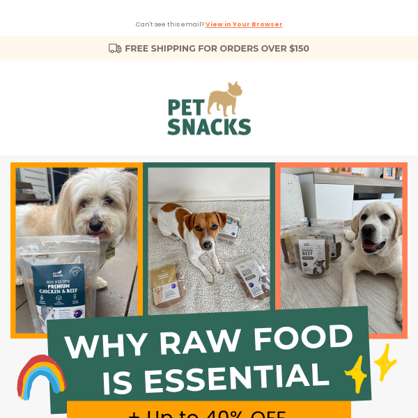 The perks of raw food for your pooch.
