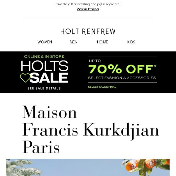 Maison Francis Kurkdjian | Give the Gift of Joy