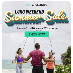 🏖 Take Your Crossrope Workouts Anywhere This Summer