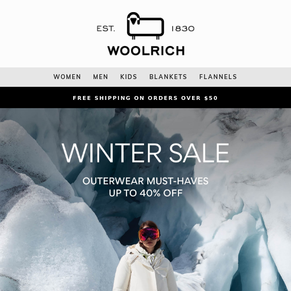Winter Sale: outerwear up to 40% off!