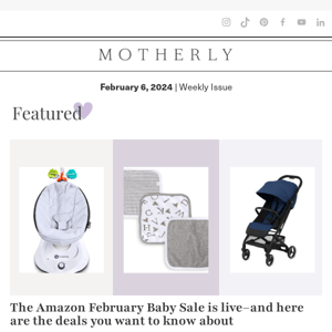 Save up to 50% off The Amazon February Baby Sale 🛒