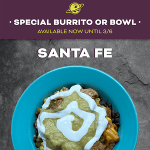 The Santa Fe Special is Back Until 3/6!