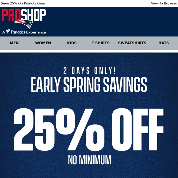 25% Off | Early Spring Savings Start Now