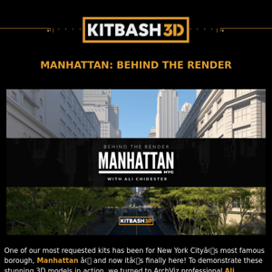 MANHATTAN: Behind the Render 🍎 || CG Artist Paints in Three Dimensions