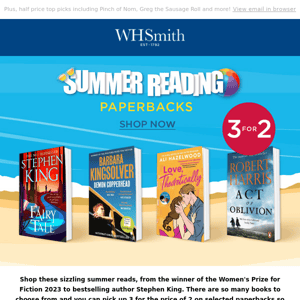 Shop 3 for 2 on summer reads! 📚👀