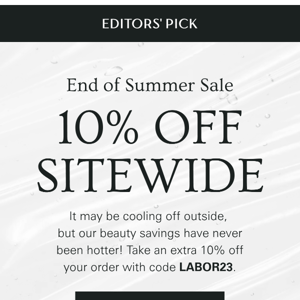 All Beauty: Extra 10% Off