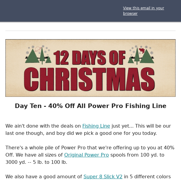 Get 40% Off Power Pro Fishing Line