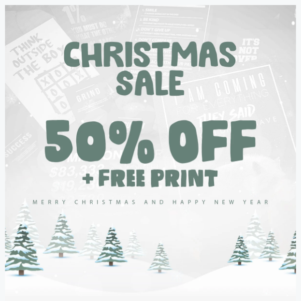 Wrap Up the Best Deals: 50% Off + Free Print for Christmas Joy! 🎄