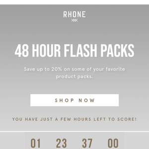 FLASH PACKS | 48 Hours Only