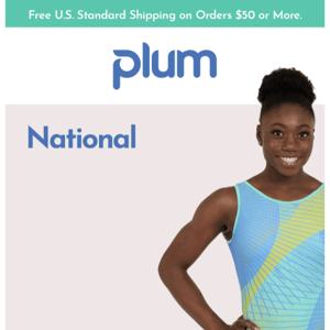 LAST CHANCE: Plum National Gymnastics Day Blowout Sale