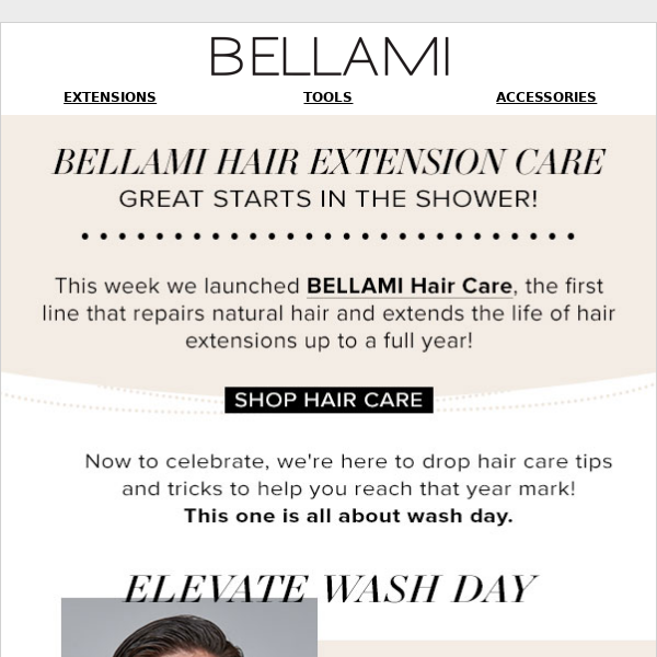 BELLAMI Hair Extensions Holder 10 Accessories