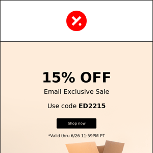Welcome summer with 15% off exclusive offer!
