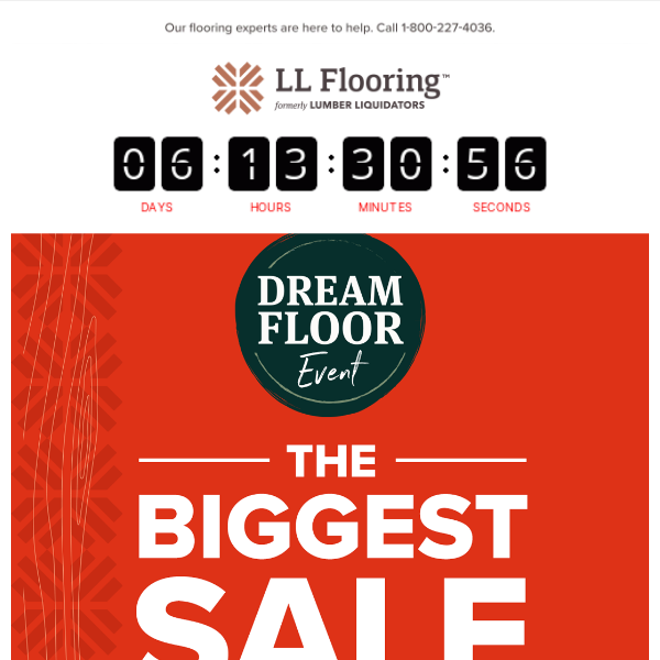The Biggest Sale of the Season STARTS TODAY!