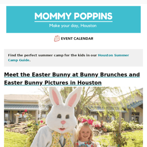 Meet the Easter Bunny at Bunny Brunches and Easter Bunny Pictures in Houston