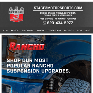 Shop Our Most Popular Rancho Suspension Upgrades