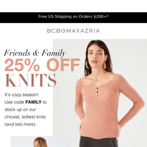 Cozy Knits: 25% Off