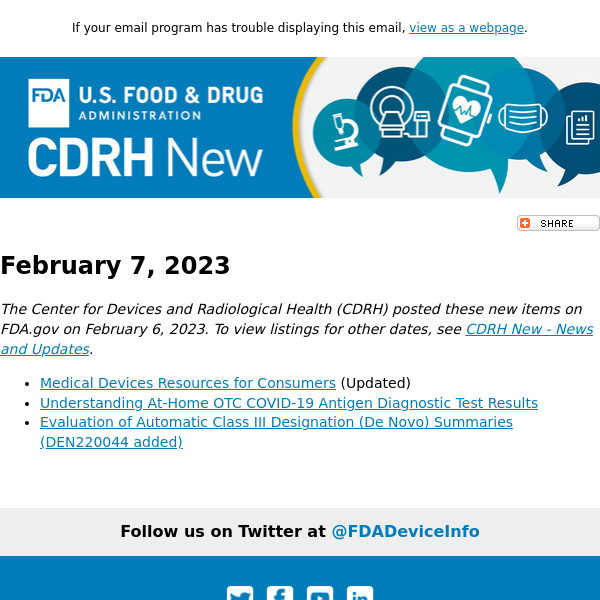 CDRH New - February 7, 2023