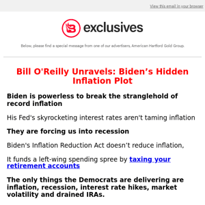 Bill O'Reilly Debunks Biden's Inflation Reduction Act