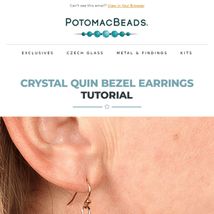 Quick Crystal Earring Tutorial