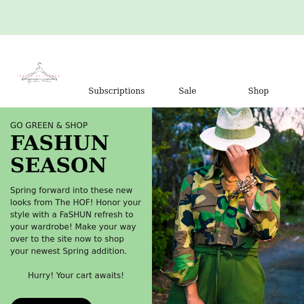 Welcome Spring with Fresh Styles!