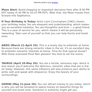 Your horoscope for June 2
