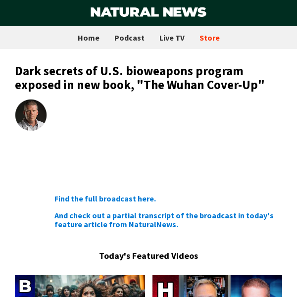 Dark secrets of U.S. bioweapons program exposed in new book, “The Wuhan Cover-Up”