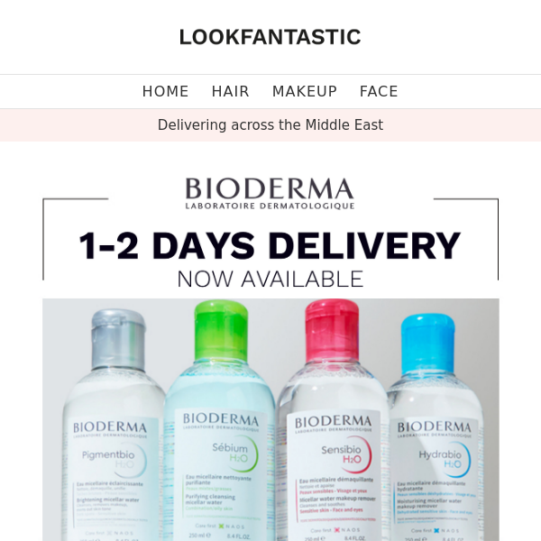 Bioderma: Now Available with 1-2 Days Delivery