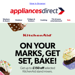 Save up to £150 on KitchenAid appliances