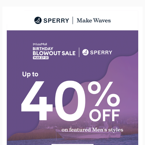 UP TO 40% OFF!