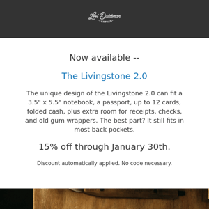 Introducing the Livingstone 2.0