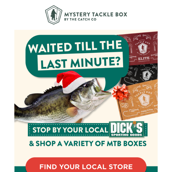MTBs are BOGO 50% - Only at DICK'S Sporting Goods! - Mystery Tackle Box