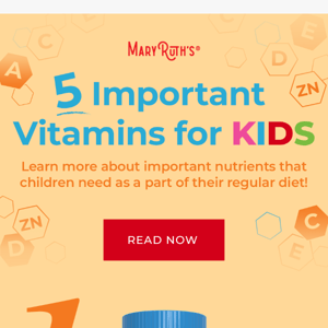 5 important vitamins for kids