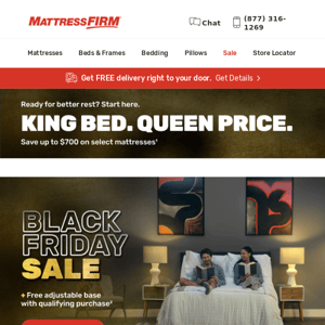 Our mattresses will have you feeling GREAT—if you're dreaming of discounts, come shop the Black Friday Sale...