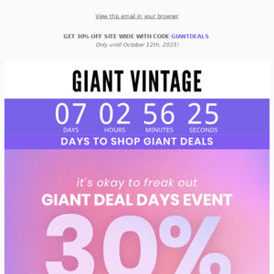 UP TO 70% OFF!💥FOR GIANT DEALS FOR DAYS