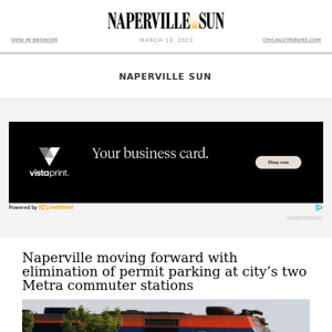 Naperville moving forward with elimination of permit parking at two Metra stations | Rescue dog in the running to be Bunny the Cadbury Easter rabbit