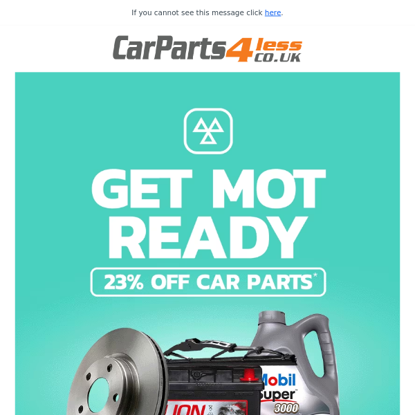 Last Chance To Get 23% Off Car Parts