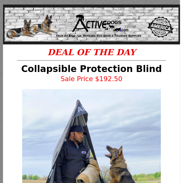 Collapsible Protection Blind - Daily Deal
