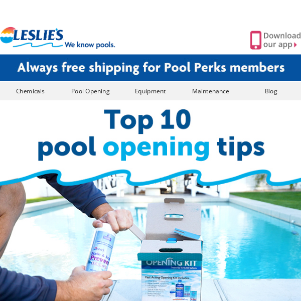 💧 Top 10 Pool Opening Tips! (Read Now) - Leslies Pool